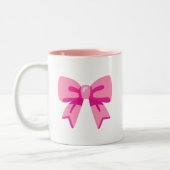 Rosa Bow Zweifarbige Tasse (Links)