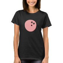 Rosa Bowlingball-Shirt