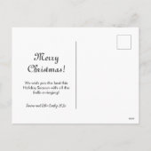 Rosa Bows Gold Bells Foto Postkarte (Rückseite)