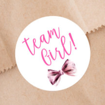 Rosa Bows Team Girl Gender Reveal Party