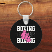 Rosa Boxhandschuhe Schlüsselanhänger (Vorderseite)
