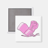 rosa Boxhandschuhe Vektor Magnet (Vorderseite/Rückseite)