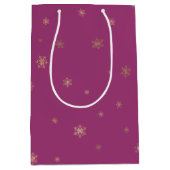 Rosa Boysenberge Weihnachten Mittlere Geschenktüte (Vorderseite)