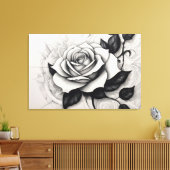Rosa Branca Abstrata Leinwanddruck (Insitu (Wohnzimmer))