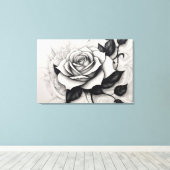 Rosa Branca Abstrata Leinwanddruck (Insitu (Holzboden))
