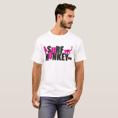 Rosa - Brandung Munkey Anschlagtafelentwurf #2 T-Shirt (Vorne ganz)