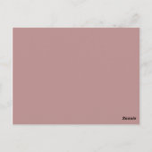 rosa braun postkarte (Rückseite)
