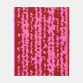Rosa-Braun-Rotes Unregelmäßiges Abstractes Design  Fleecedecke (Vorderseite)