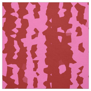 Rosa-Braun-Rotes Unregelmäßiges Abstractes Design Stoff
