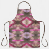 Rosa Braun und Taupe Boho Chic Gefärbte Krawatte Schürze (Vorderseite)