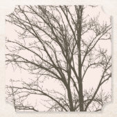 Rosa-braune Baumzweige Untersetzer (Vorderseite)