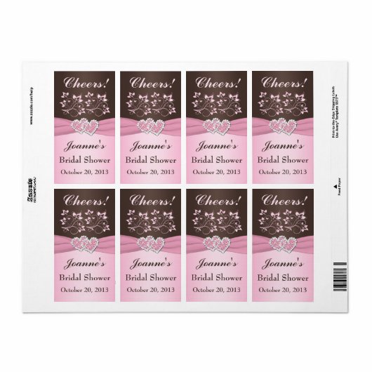 Rosa, braune Flasche (Vorne)