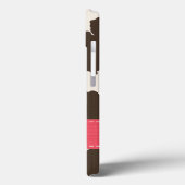 Rosa braune Kuh Case-Mate iPhone Hülle (Rückseite / Links)