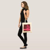 Rosa braune Motive Brautjacke Tragetasche (Vorderseite (Model))