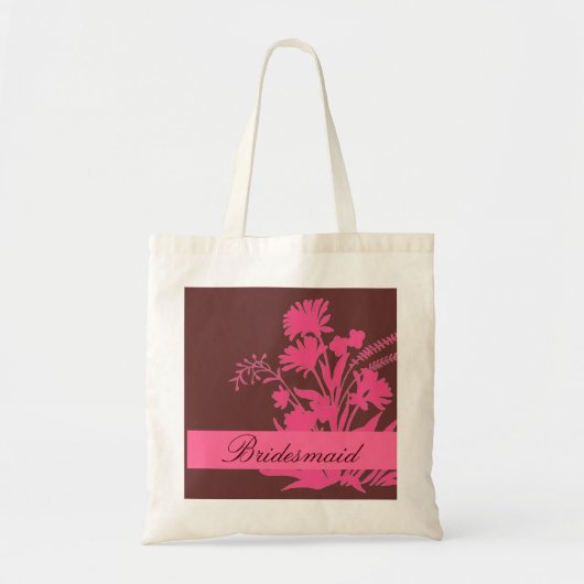 Rosa braune Motive Brautjacke Tragetasche (Vorne)