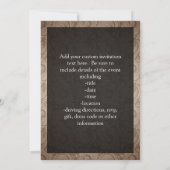 Rosa/Brauner Cupcake Einladung (Rückseite)