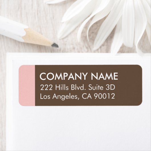 Rosa Brauner Farbblock Moderner (Insitu)