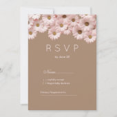 Rosa Brauner Gänseblütenblütenbarsch UAWG Einladung (Vorderseite)