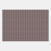 Rosa-braunes Karo-Klassikmuster Geschenkpapier Set (Vorderseite)