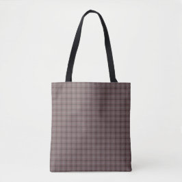 Rosa-braunes Karo-Klassikmuster Tasche