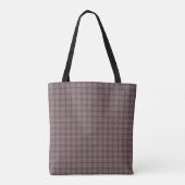 Rosa-braunes Karo-Klassikmuster Tasche (Rückseite)