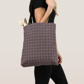 Rosa-braunes Karo-Klassikmuster Tasche (Von Nahem)