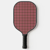 Rosa braunes Karomuster Pickleball Schläger (Rückseite)