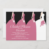 Rosa Braut-Brautjungfern-Brautparty-Einladung Einladung (Vorderseite)