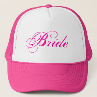 Rosa Brauthut Truckerkappe