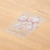 Rosa Brautparty Acryleinladungen (Ablage )