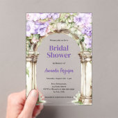 Rosa Brautparty Acryleinladungen (Insitu (Handheld))