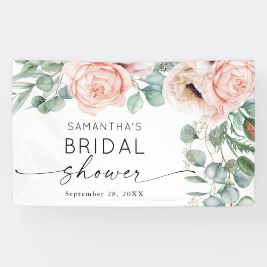 Rosa Brautparty Banner (Horizontal)