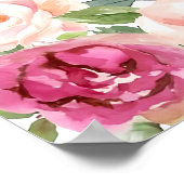 Rosa Brautparty Begrüßungszeichen, Schaumstoffplat Poster (Ecke)