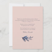 Rosa Brautparty Dankeskarte (Rückseite)