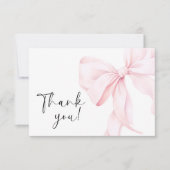 Rosa Brautparty Dankeskarte (Vorderseite)