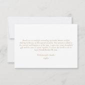 Rosa Brautparty Dankeskarte (Rückseite)