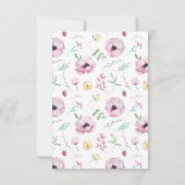 Rosa Brautparty Dankeskarte (Rückseite)