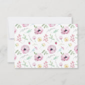 Rosa Brautparty Dankeskarte (Rückseite)