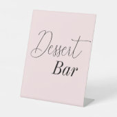 Rosa Brautparty Dessert Bar Sockelschild (Vorderseite)