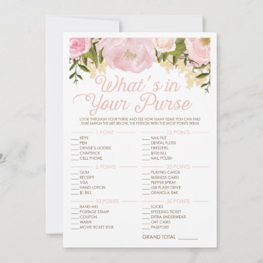 Rosa Brautparty-Doppelseitiges Spiel (Rückseite)