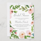 Rosa Brautparty Einladung (Vorderseite)