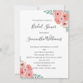 Rosa Brautparty Einladung (Vorderseite)