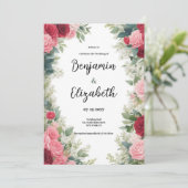 Rosa Brautparty Einladung (Stehend Vorderseite)