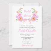 Rosa Brautparty Einladung (Vorderseite)