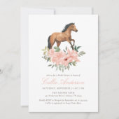 Rosa Brautparty Einladung (Vorderseite)