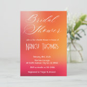 Rosa Brautparty Einladung (Stehend Vorderseite)