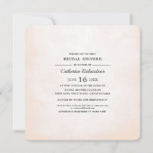 Rosa-Brautparty Einladung (Rückseite)