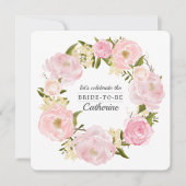 Rosa-Brautparty Einladung (Vorderseite)