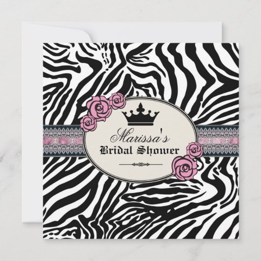 Rosa Brautparty Einladung (Rückseite)