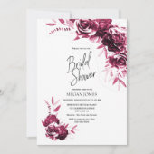 Rosa Brautparty Einladung (Vorderseite)